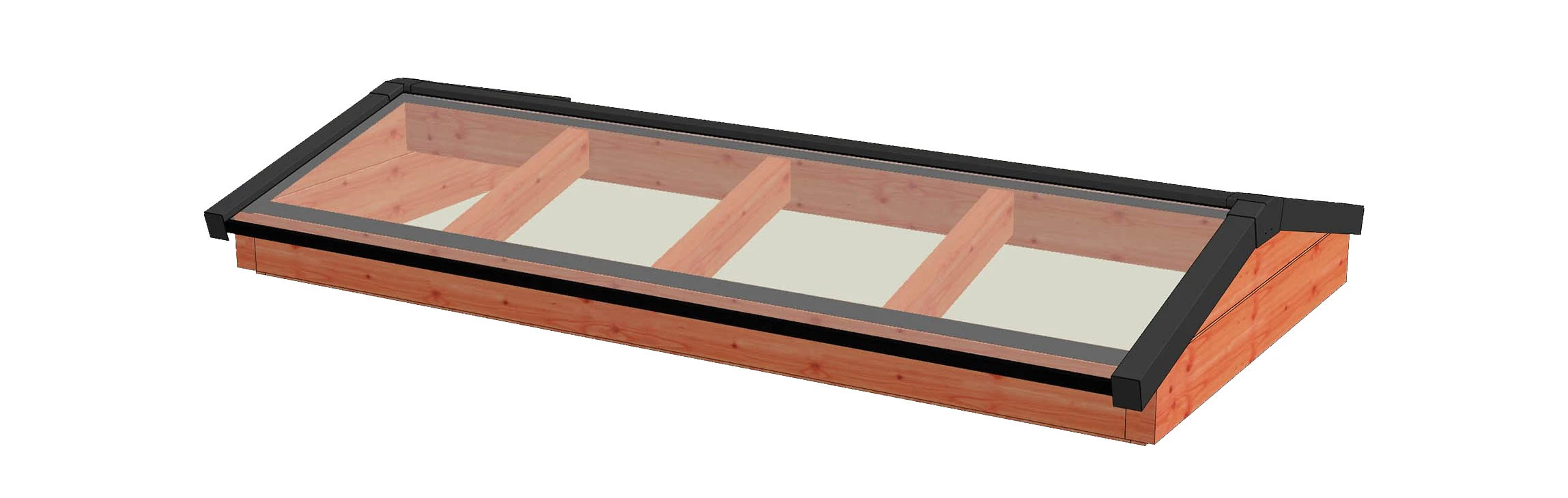 Trendhout Lichtstraat Zadeldak - Lengte 250 cm - Afbeelding 2